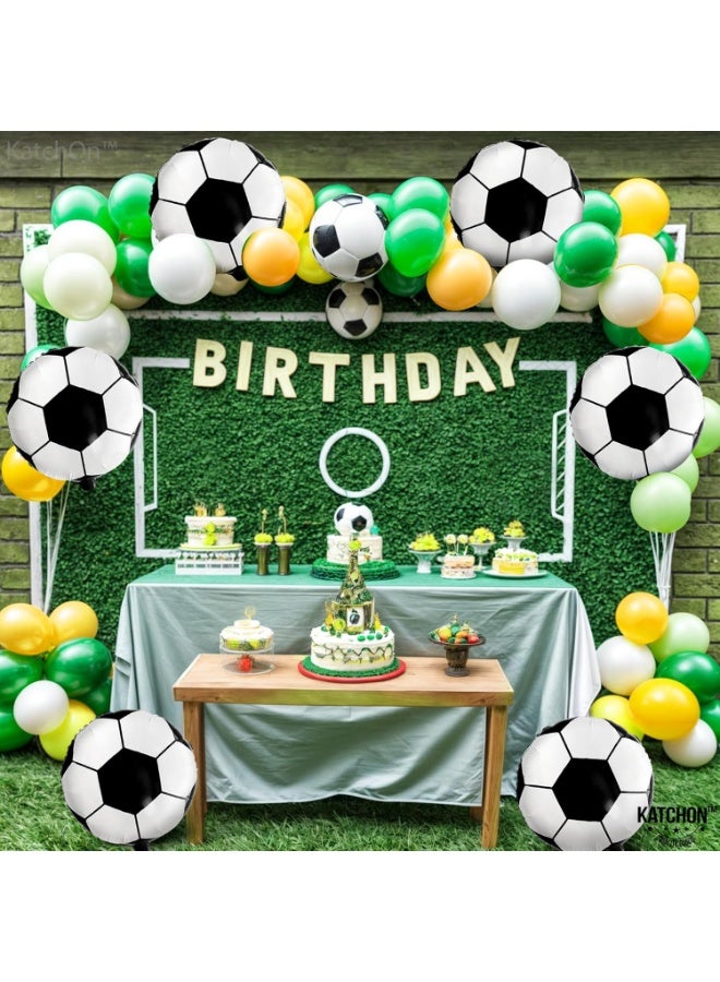 KATCHON Soccer Balloons -18 Inch Balloons | Soccer Birthday Party Decorations , Sports Themed Party Decorations | soccer decorations For Party With Black And White balloons - Image 4